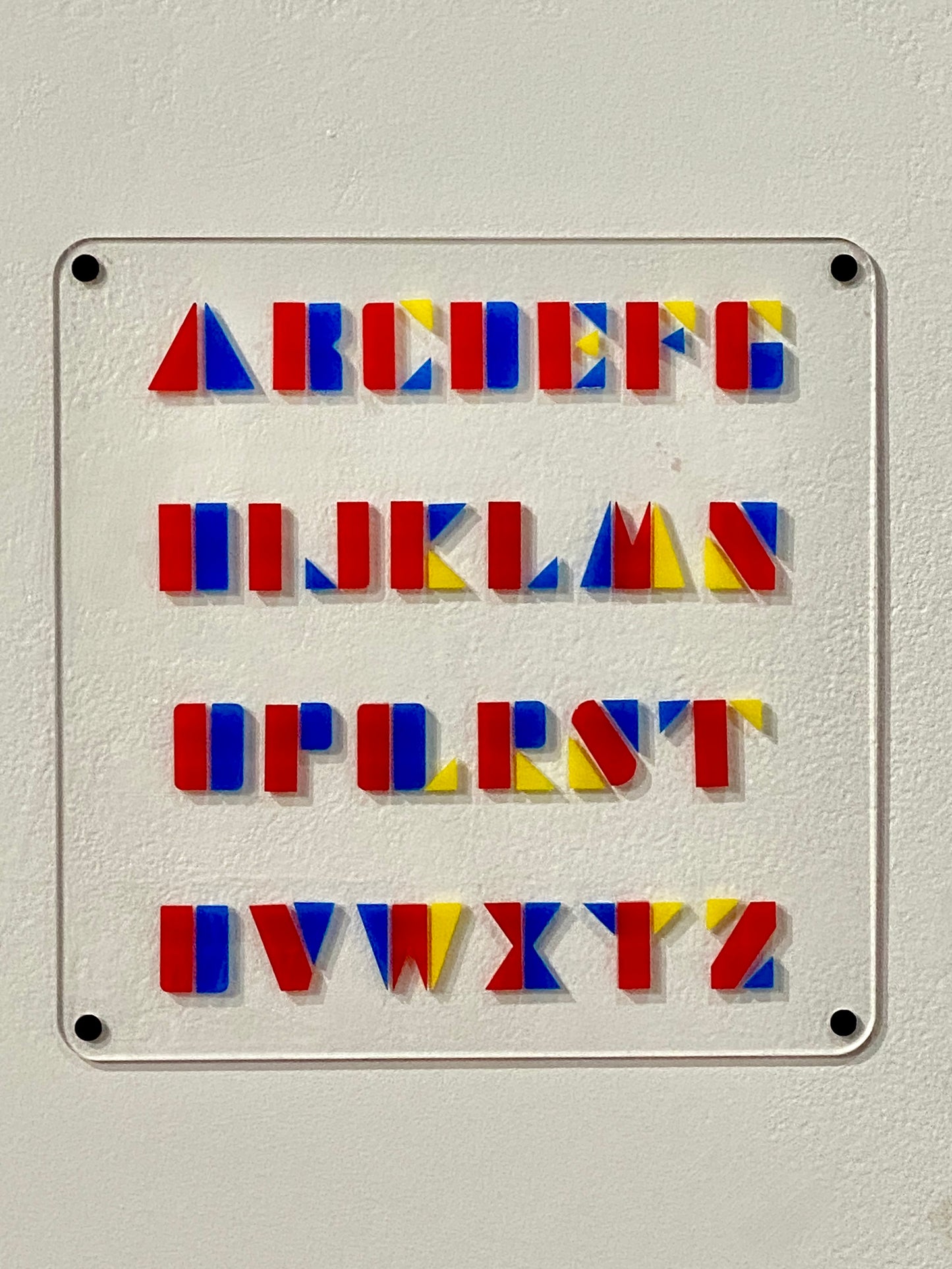 Block Pop – Modern Acrylic Alphabet Art