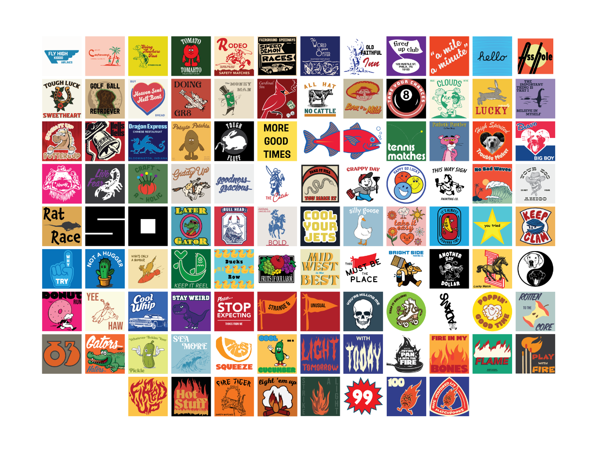 🔥 100 Lit Matchbooks — Individual