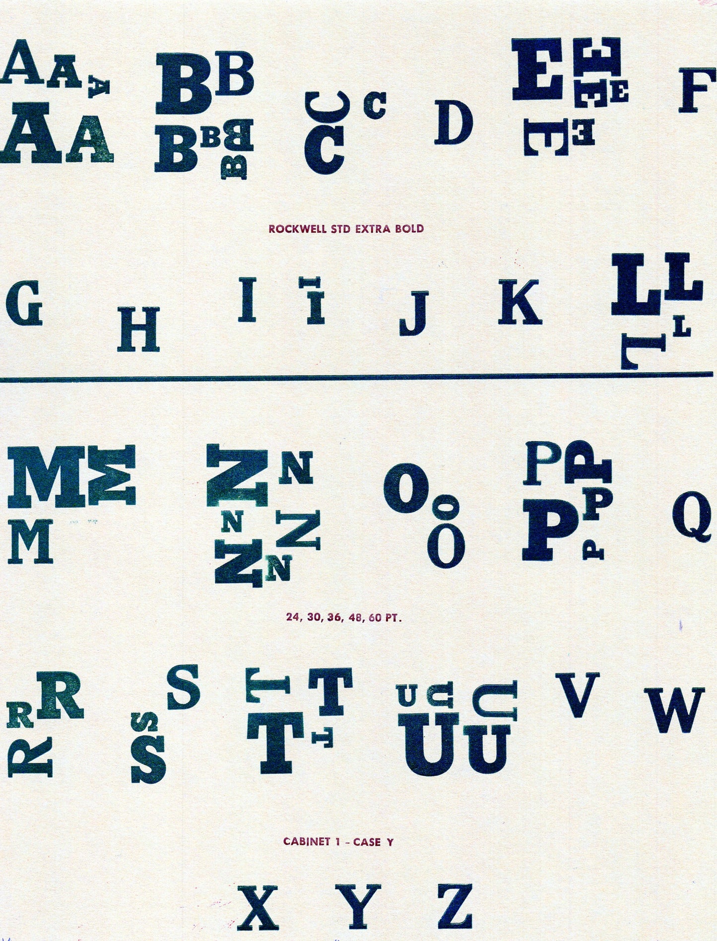 Nasty Case - Type Specimen Print
